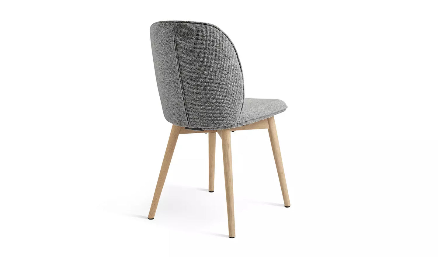 Habitat Laurel Pair Fabric Dining Chairs x 4 - Grey
